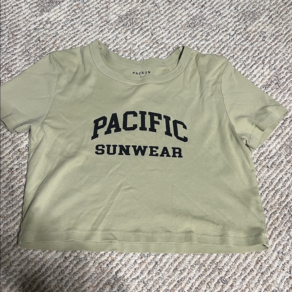 PacSun Sage Green Graphic Tee